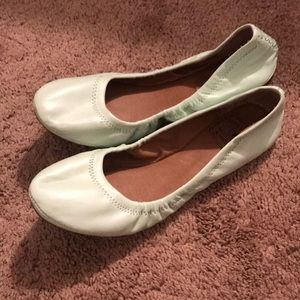 Mint green flats